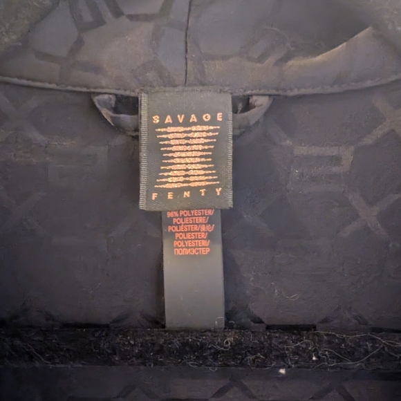 Savage X Fenty Men's Smoking Jacket In Black Caviar - Picture 2 of 6